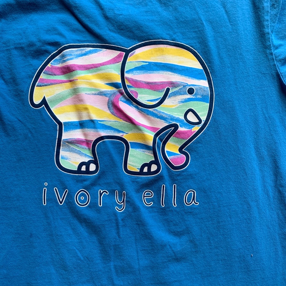 Royal Blue Ivory Ella Elephant Tee